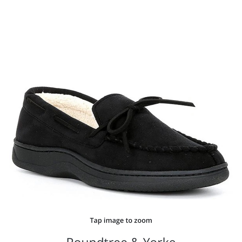 Brand New Round Tree & Yorke Whipstitch Moccasin Slippers